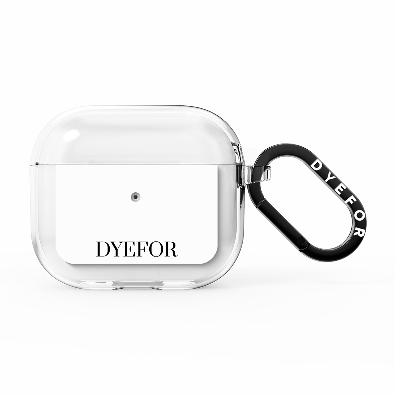 Name Personalised White AirPods Clear Case 3rd Gen