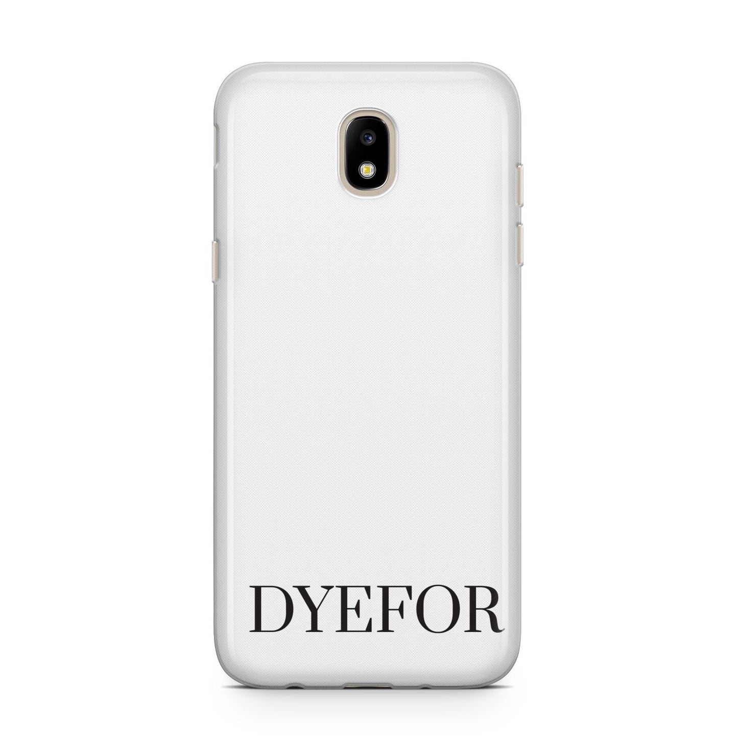 Name Personalised White Samsung J5 2017 Case