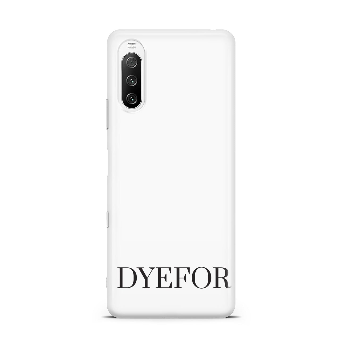 Name Personalised White Sony Xperia 10 III Case