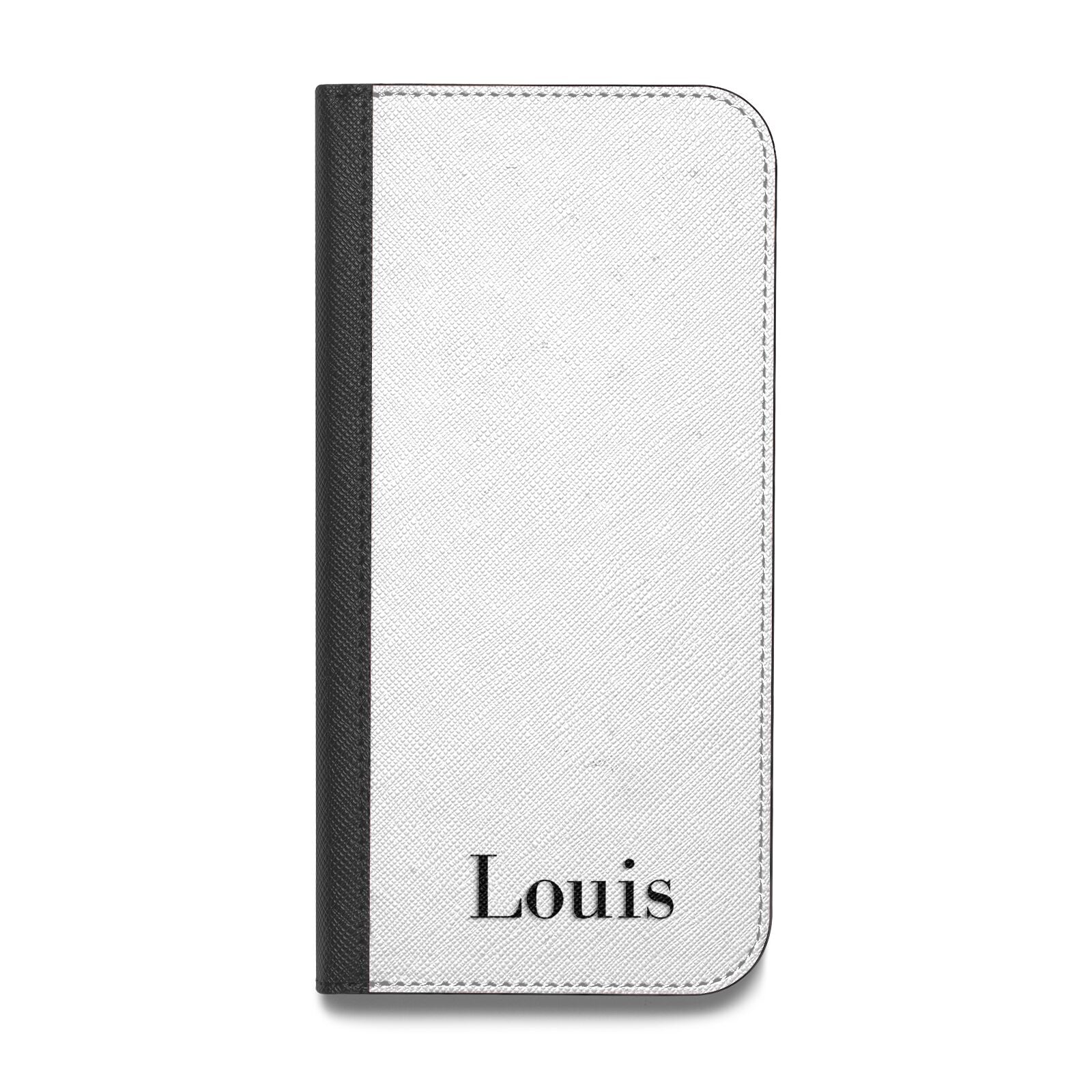 Name Vegan Leather Flip iPhone Case