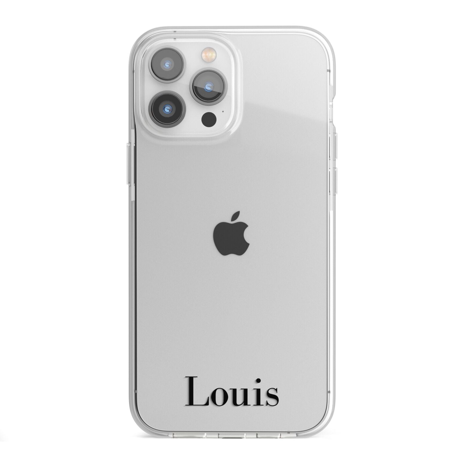 Name iPhone 13 Pro Max TPU Impact Case with White Edges