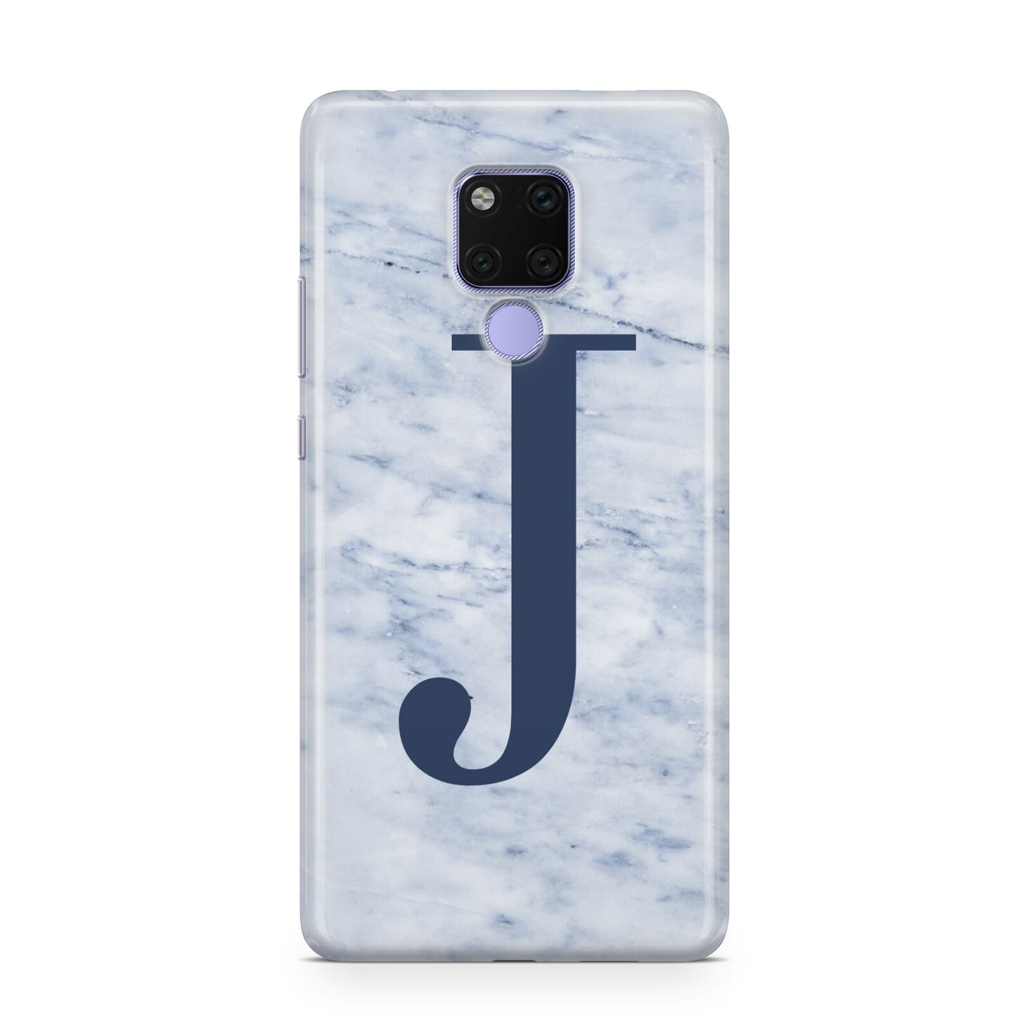 Navy Blue Single Initial Huawei Mate 20X Phone Case