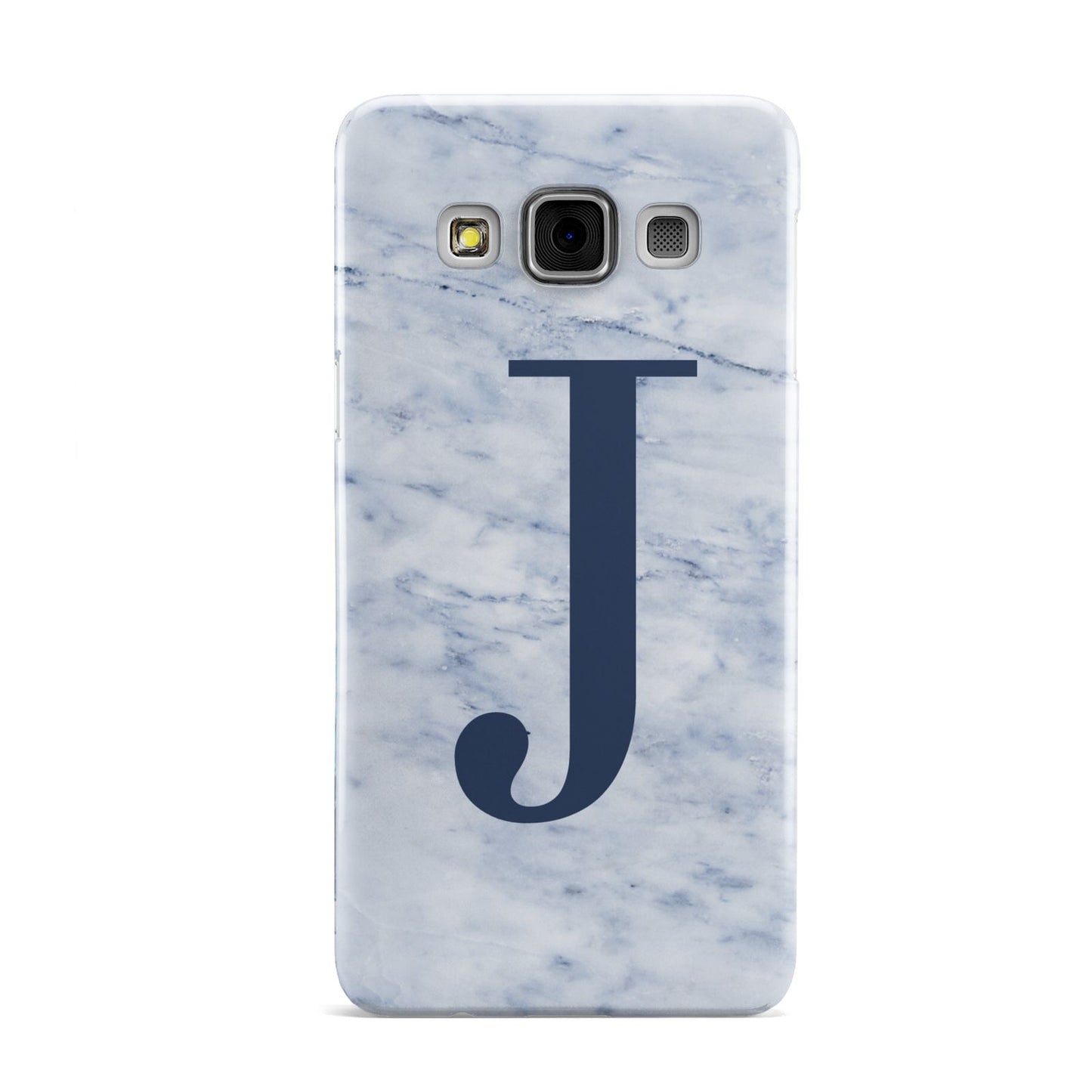 Navy Blue Single Initial Samsung Galaxy A3 Case