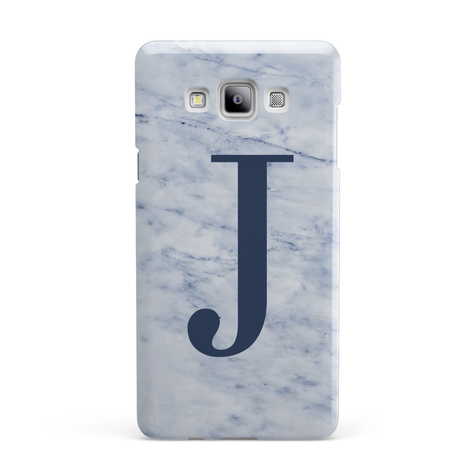 Navy Blue Single Initial Samsung Galaxy A7 2015 Case