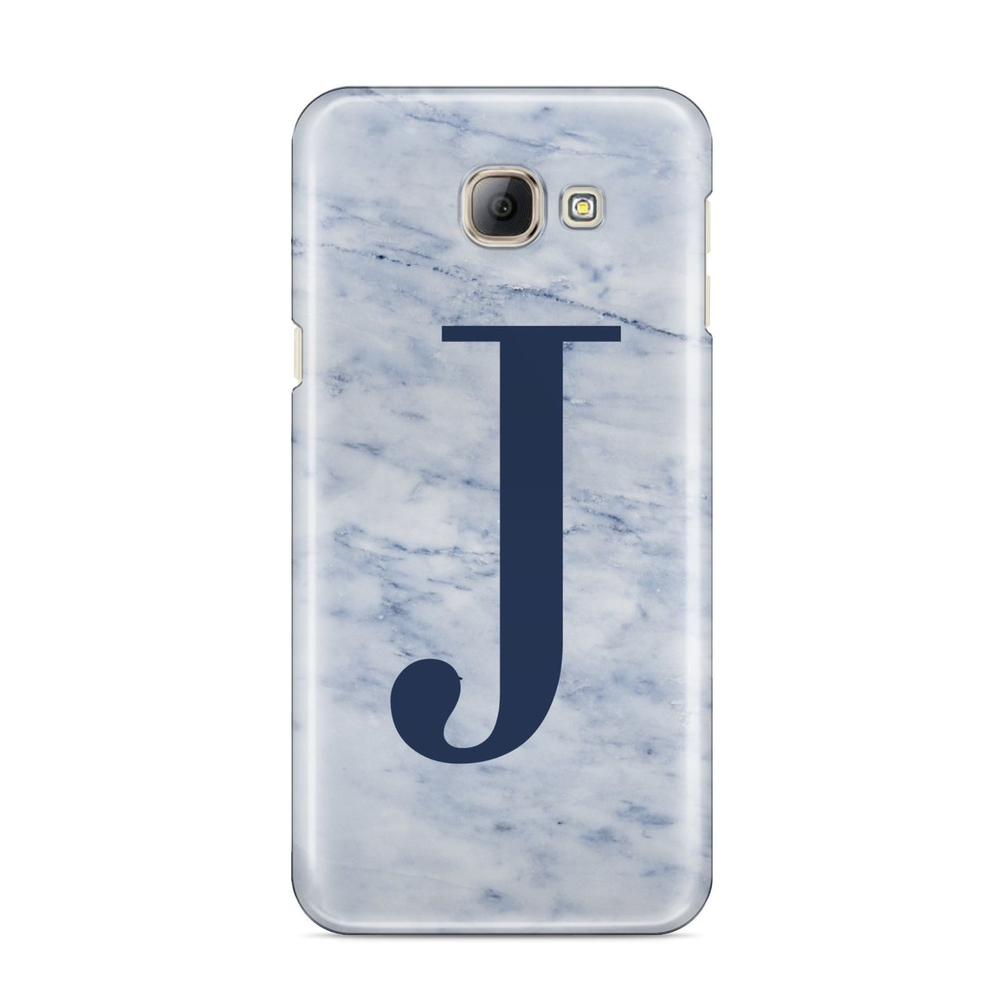 Navy Blue Single Initial Samsung Galaxy A8 2016 Case