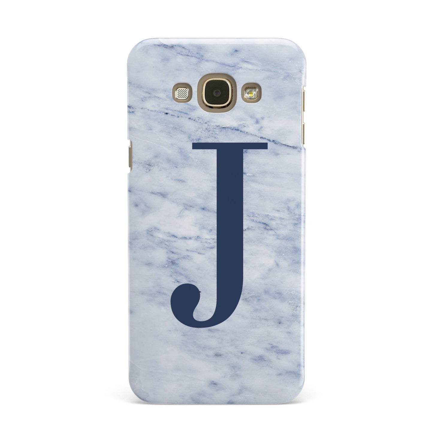 Navy Blue Single Initial Samsung Galaxy A8 Case