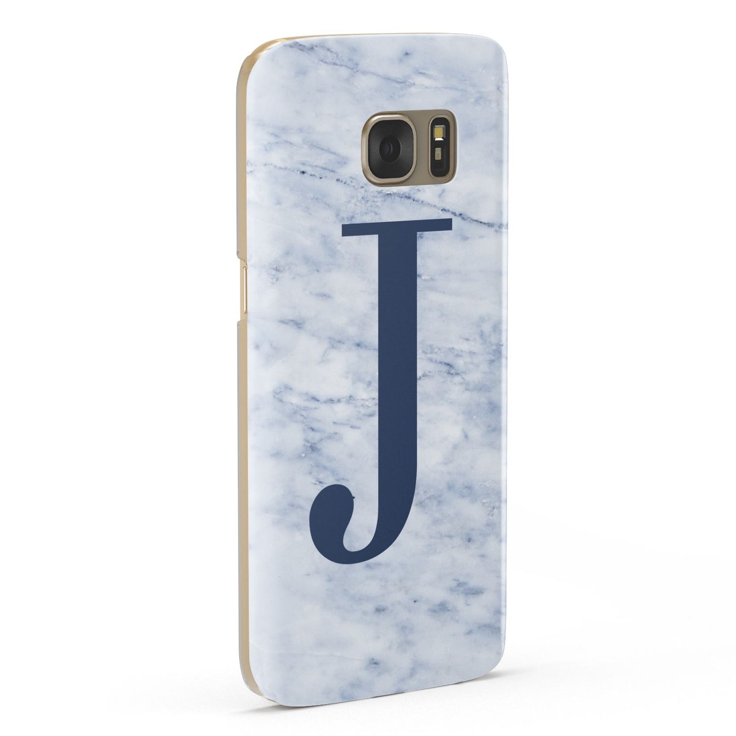 Navy Blue Single Initial Samsung Galaxy Case Fourty Five Degrees