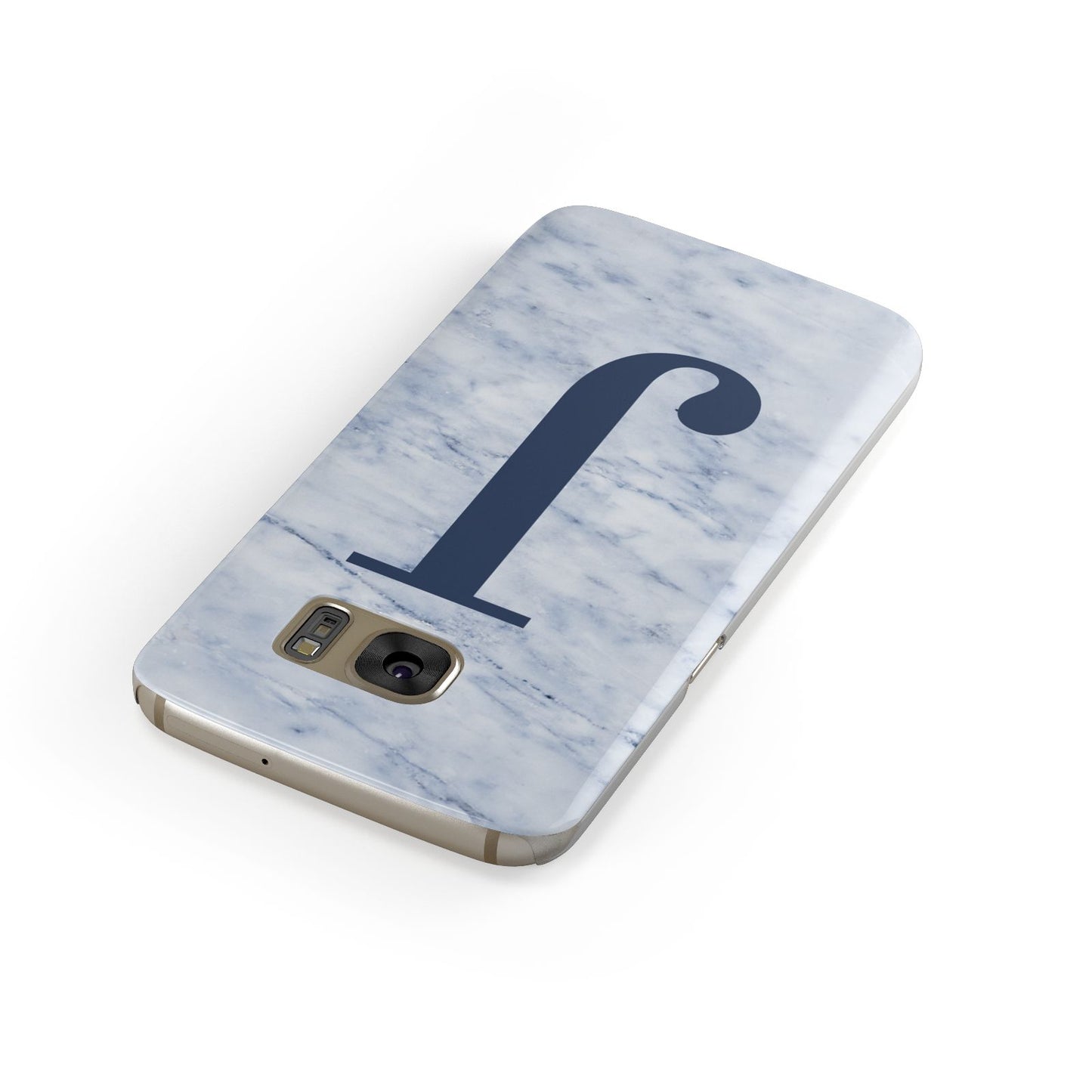 Navy Blue Single Initial Samsung Galaxy Case Front Close Up