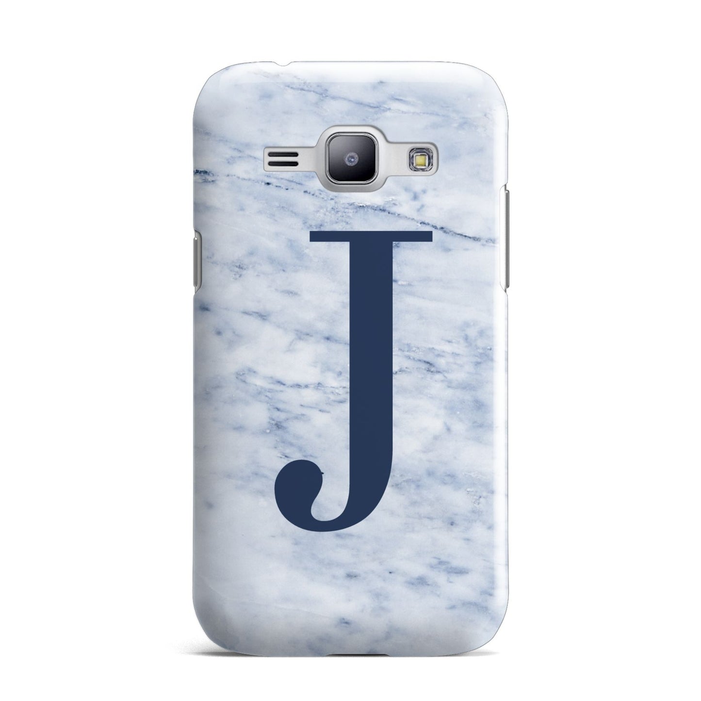 Navy Blue Single Initial Samsung Galaxy J1 2015 Case