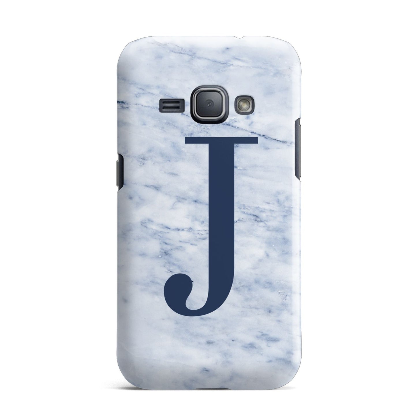 Navy Blue Single Initial Samsung Galaxy J1 2016 Case