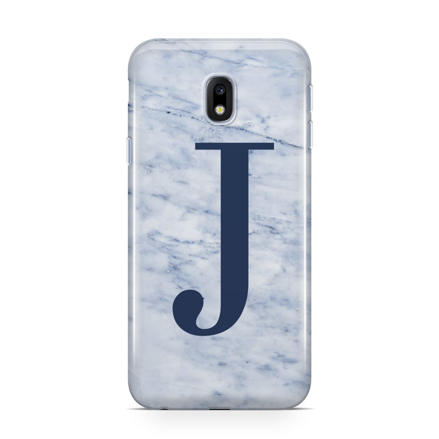 Navy Blue Single Initial Samsung Galaxy J3 2017 Case