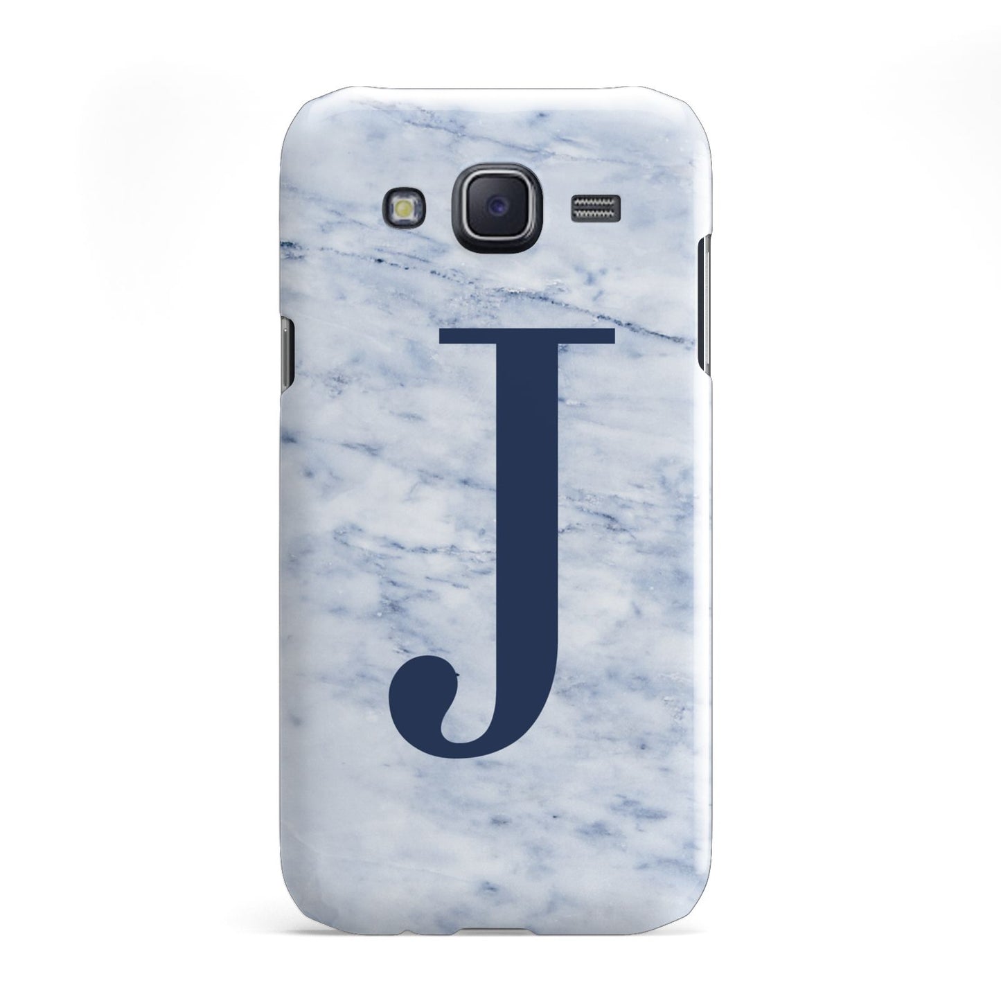 Navy Blue Single Initial Samsung Galaxy J5 Case