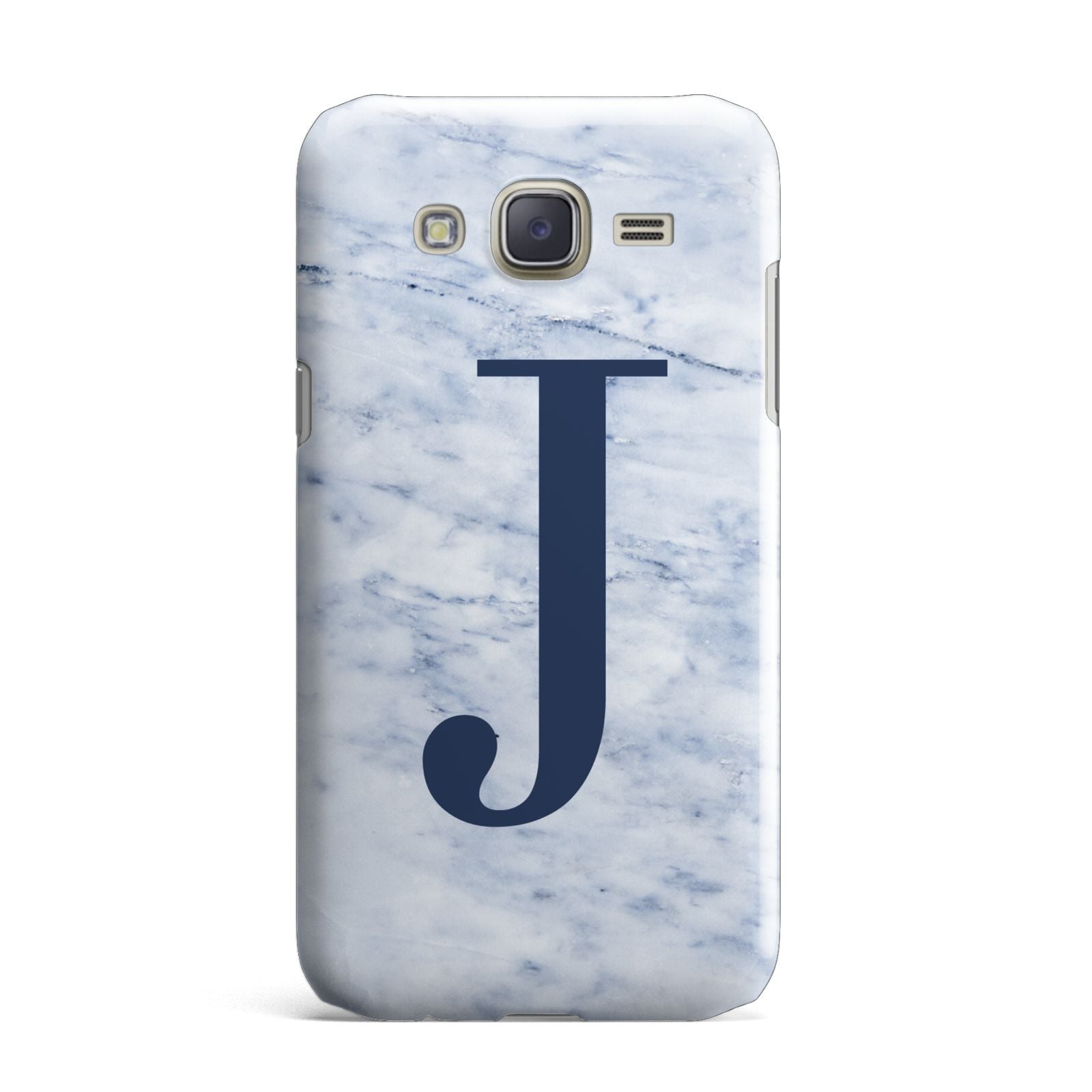 Navy Blue Single Initial Samsung Galaxy J7 Case