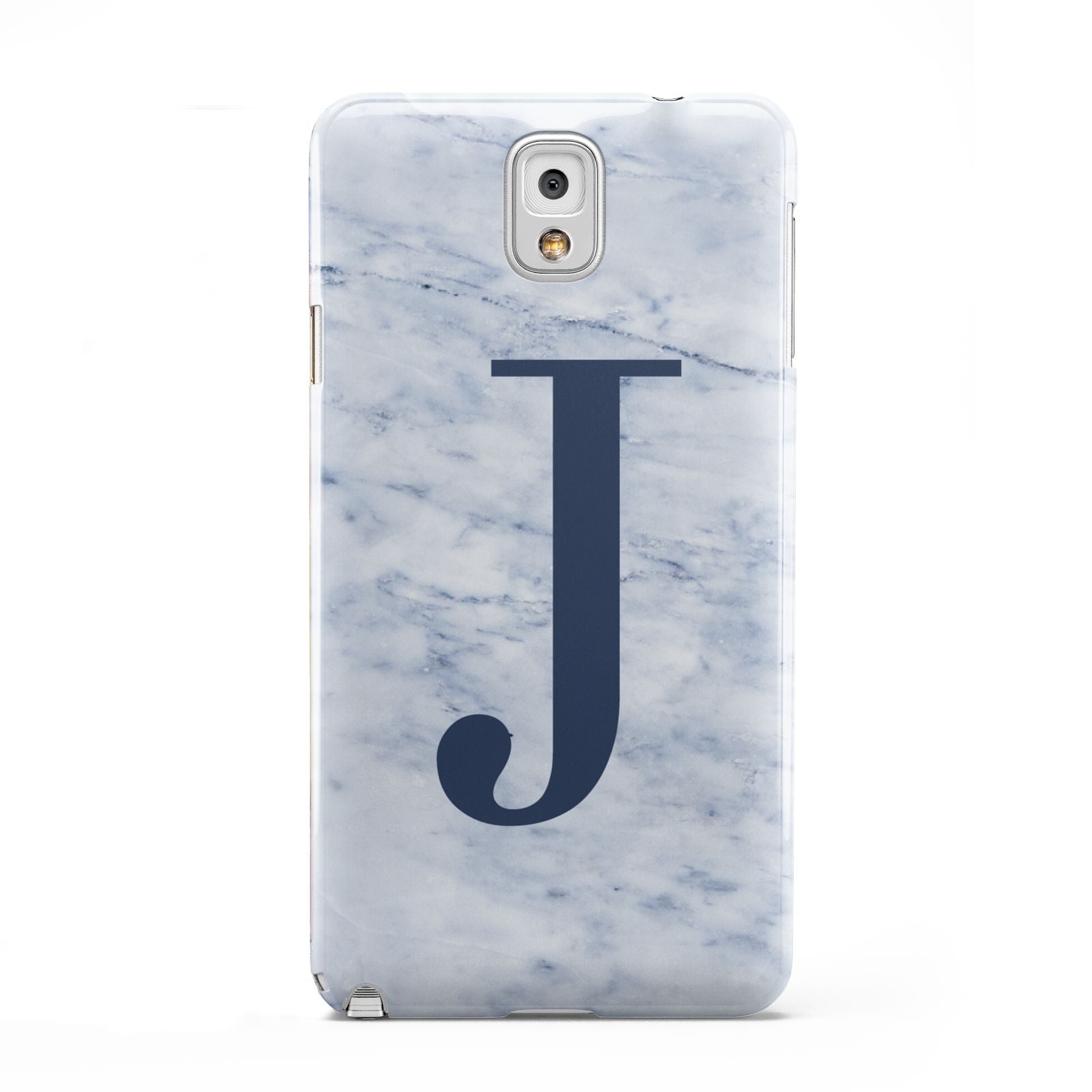 Navy Blue Single Initial Samsung Galaxy Note 3 Case