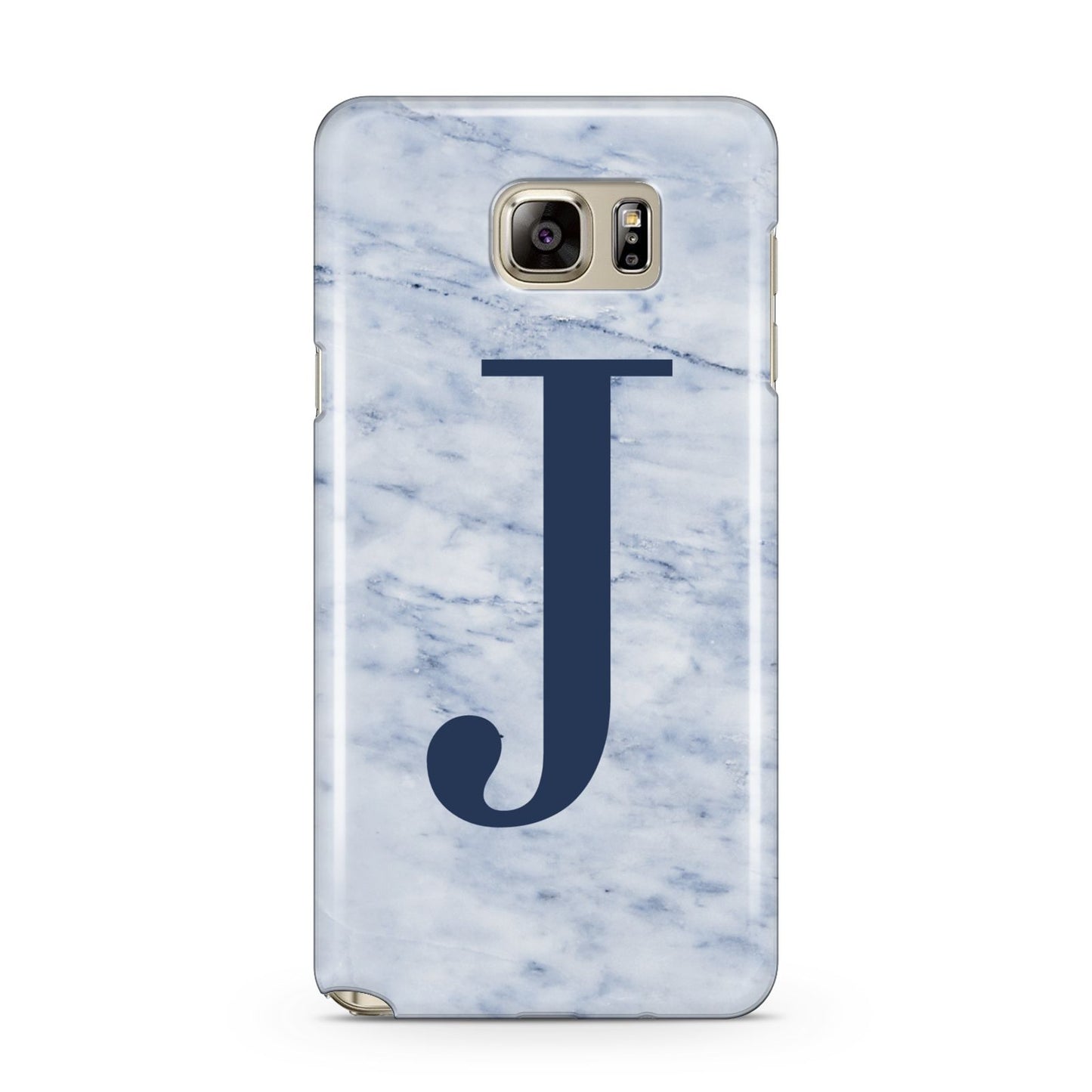 Navy Blue Single Initial Samsung Galaxy Note 5 Case