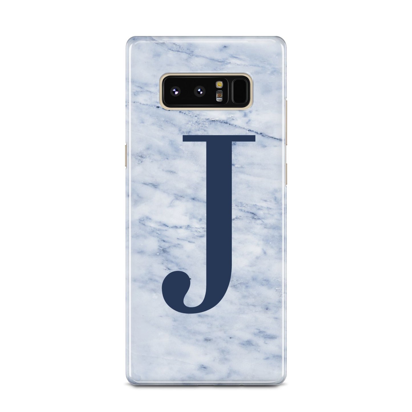 Navy Blue Single Initial Samsung Galaxy Note 8 Case