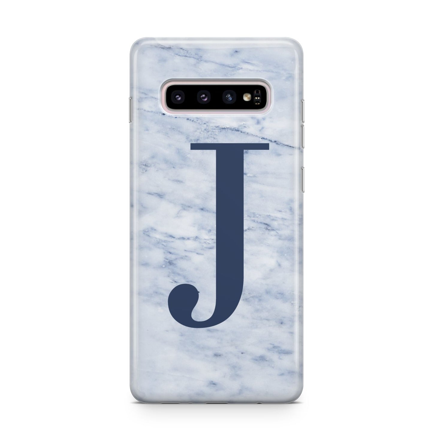 Navy Blue Single Initial Samsung Galaxy S10 Plus Case