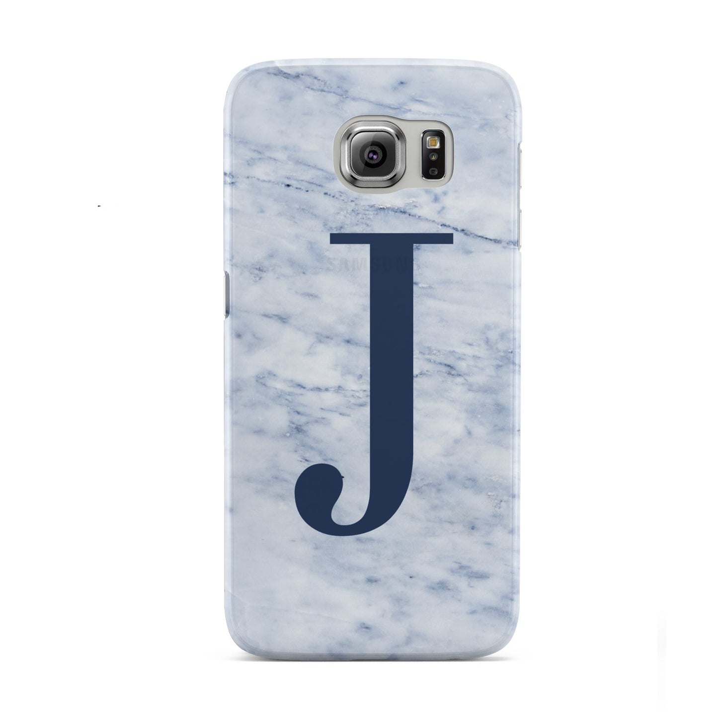 Navy Blue Single Initial Samsung Galaxy S6 Case