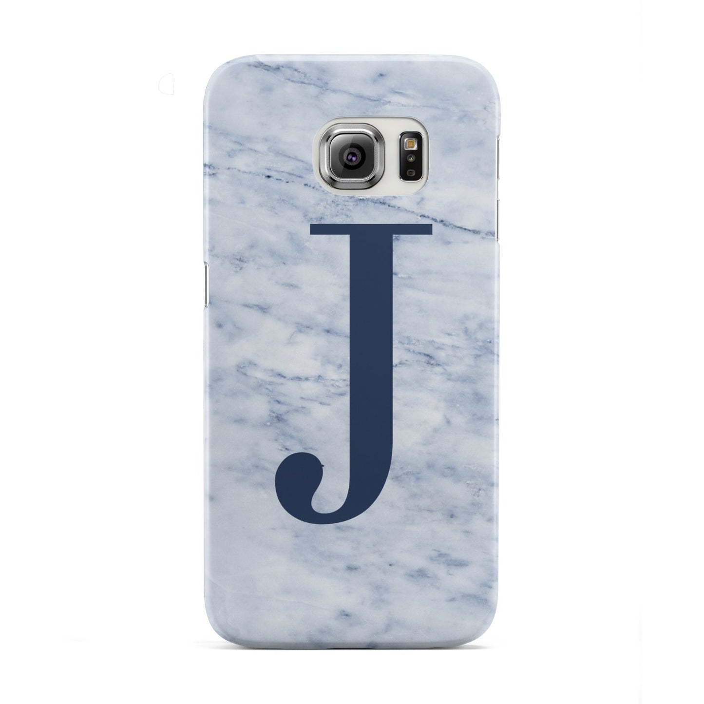 Navy Blue Single Initial Samsung Galaxy S6 Edge Case