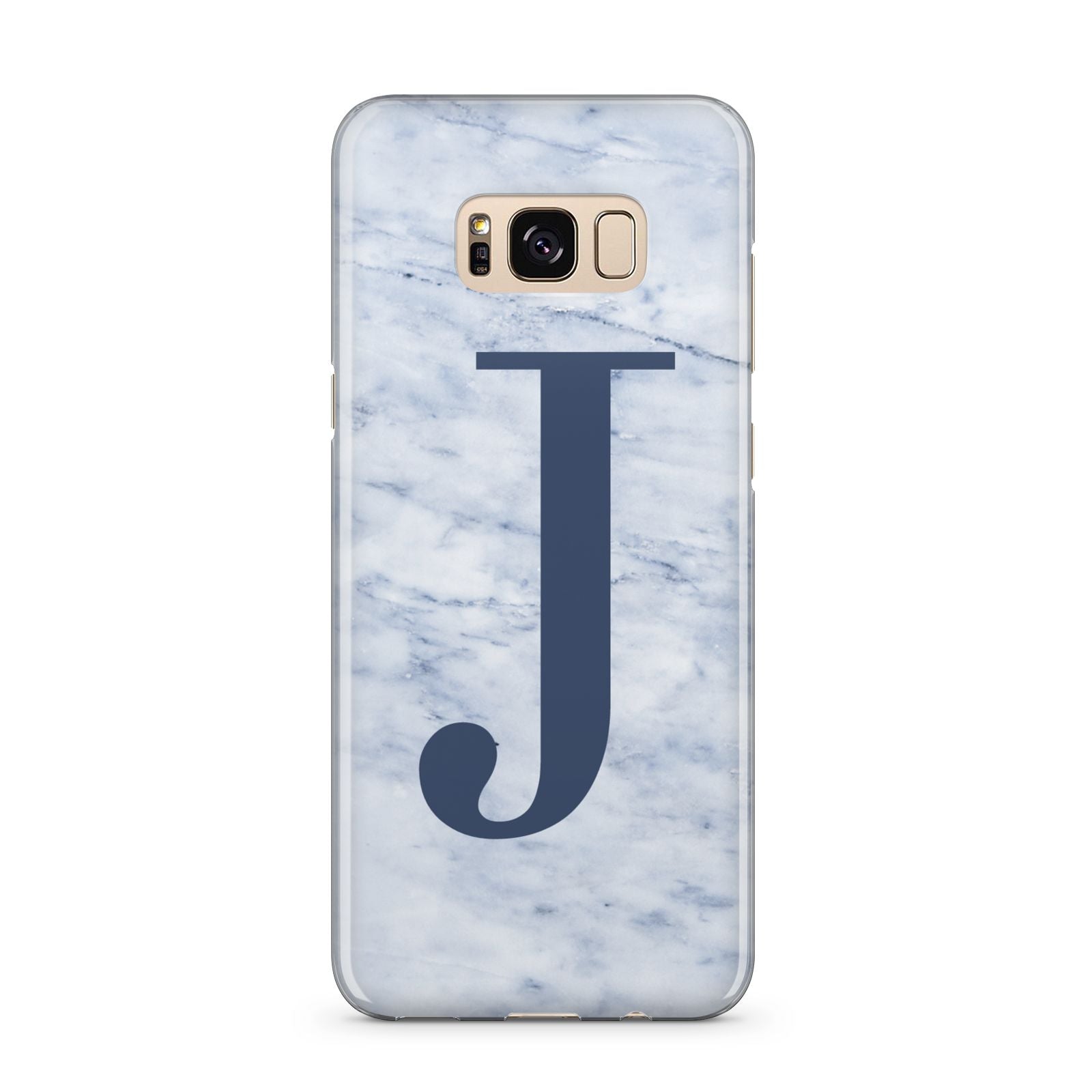 Navy Blue Single Initial Samsung Galaxy S8 Plus Case