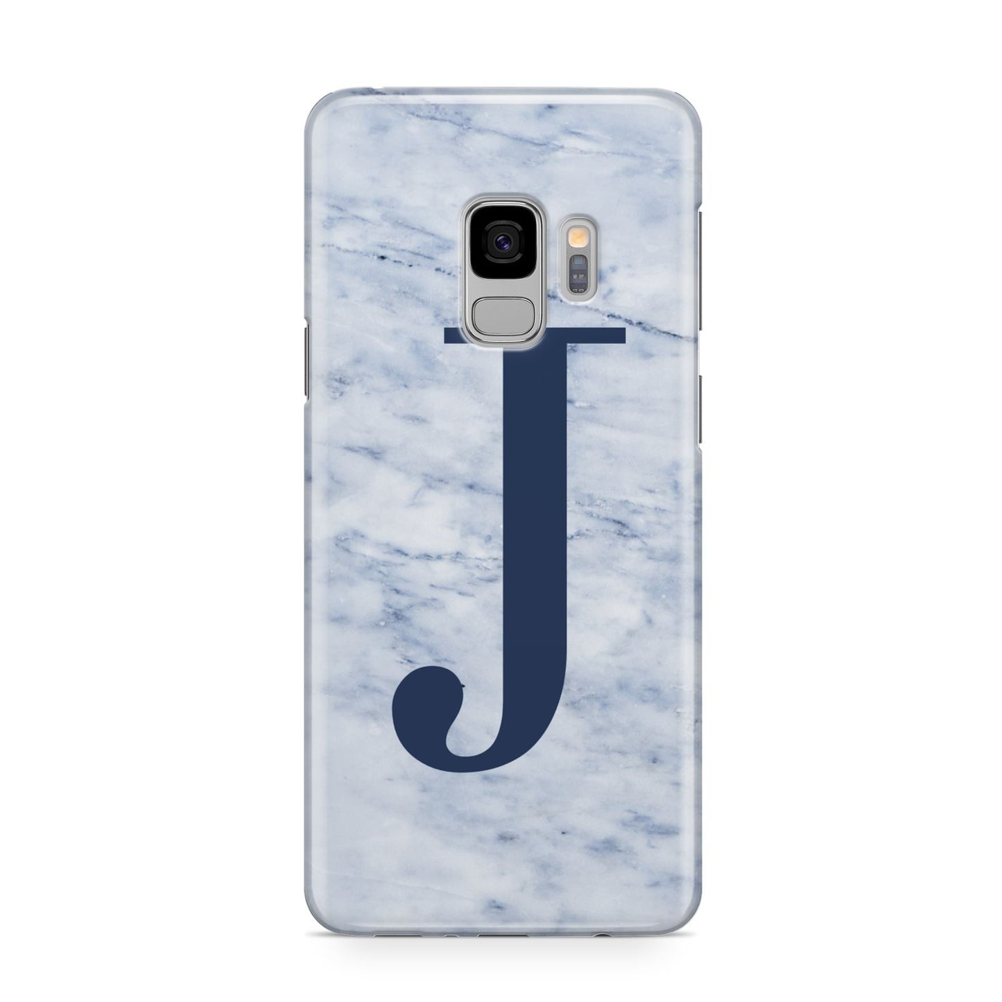 Navy Blue Single Initial Samsung Galaxy S9 Case