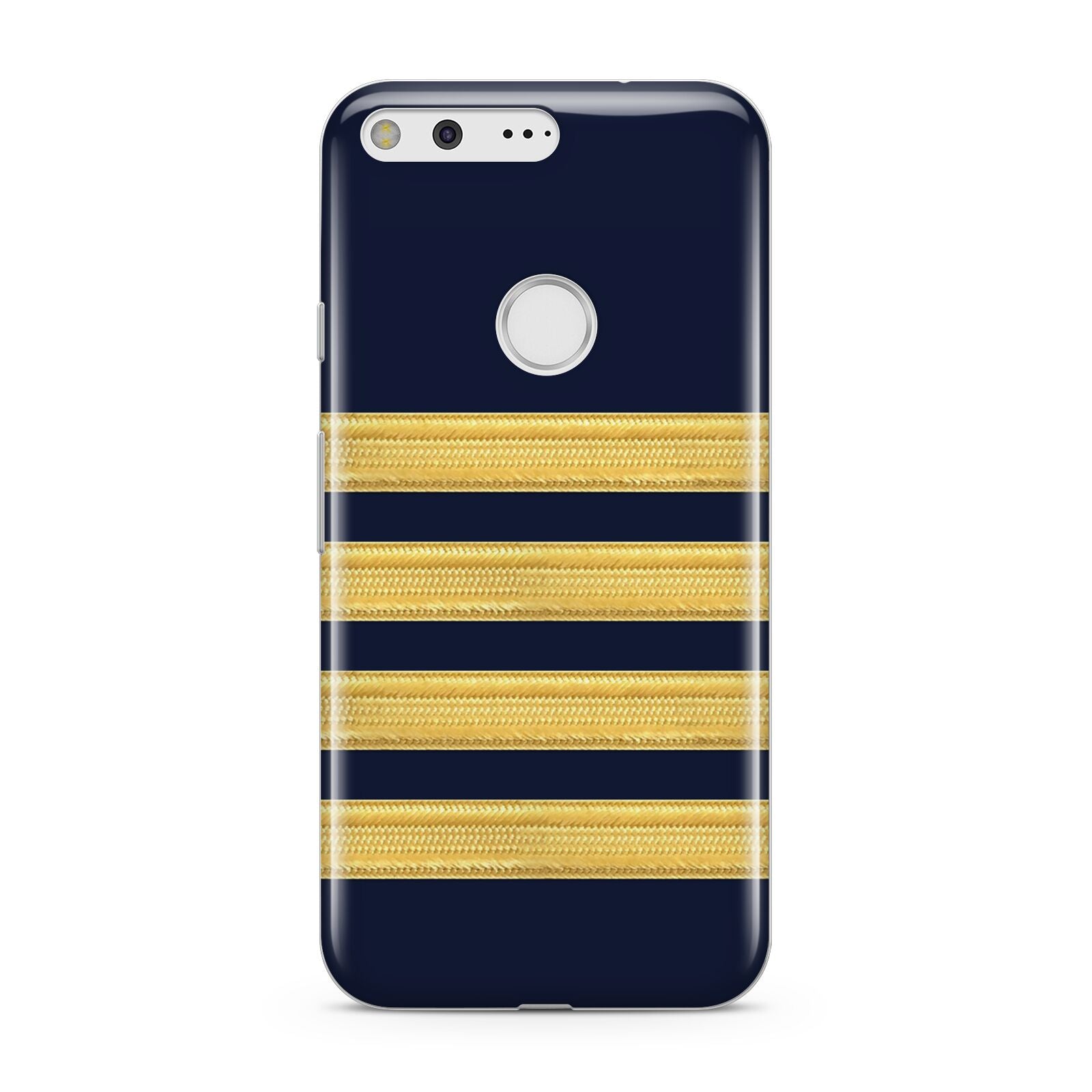 Navy and Gold Pilot Stripes Google Pixel Case