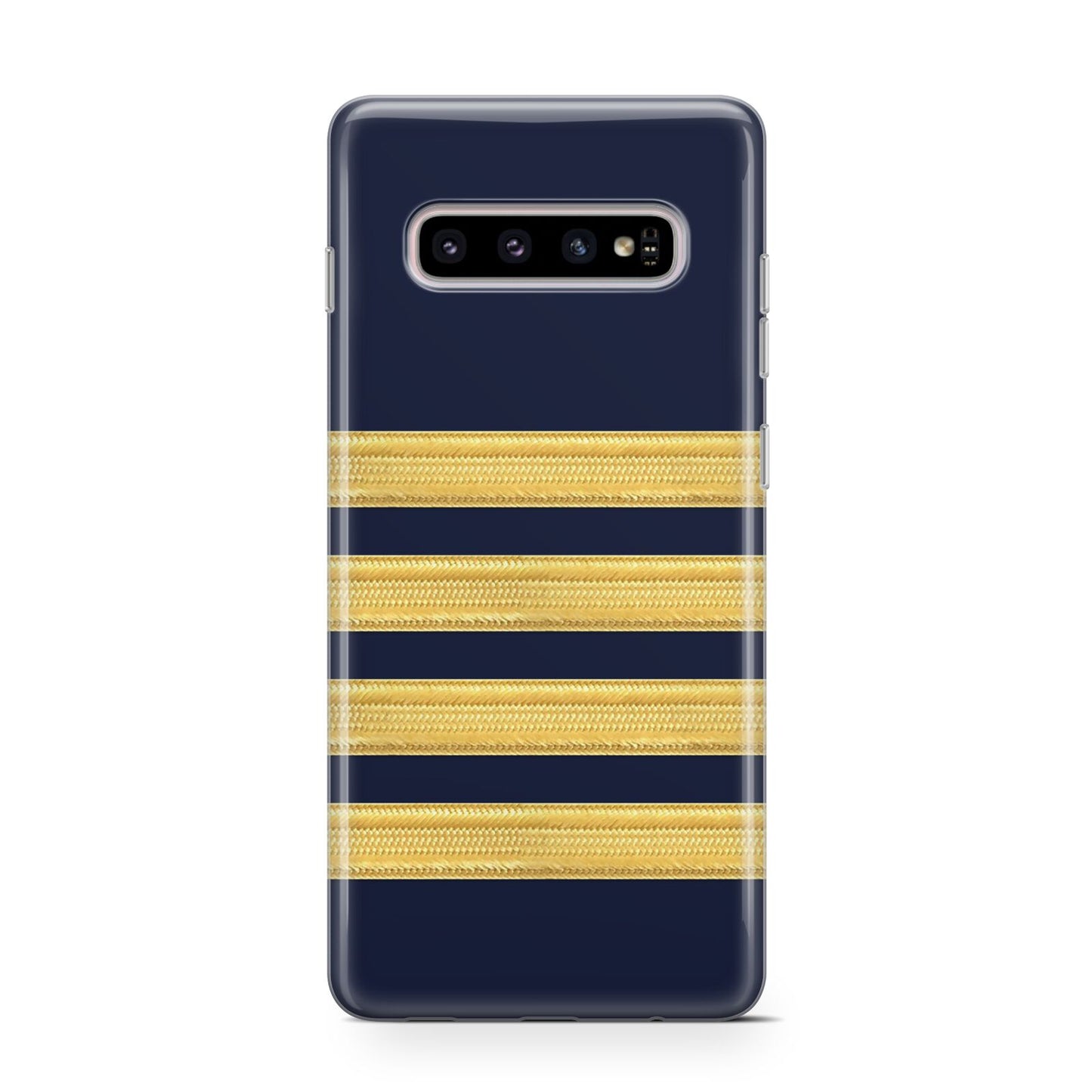 Navy and Gold Pilot Stripes Protective Samsung Galaxy Case