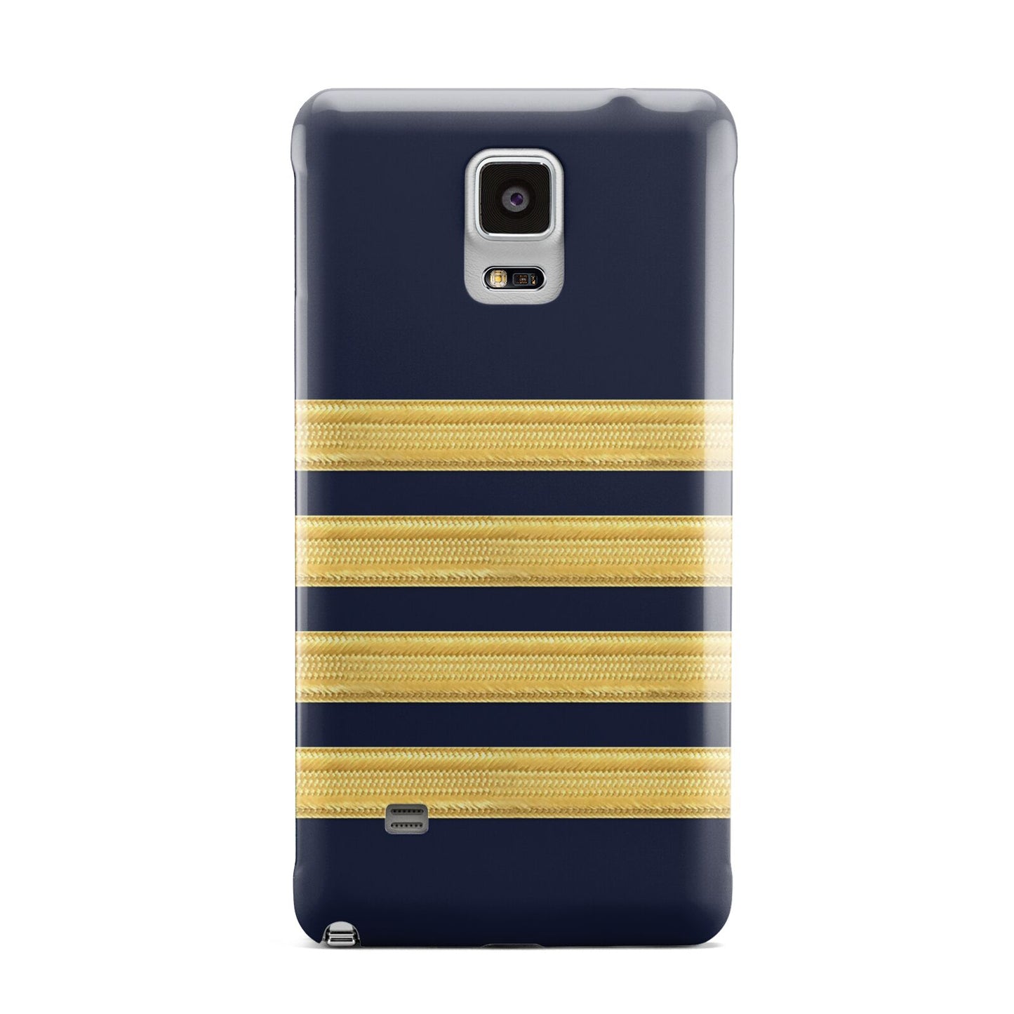 Navy and Gold Pilot Stripes Samsung Galaxy Note 4 Case