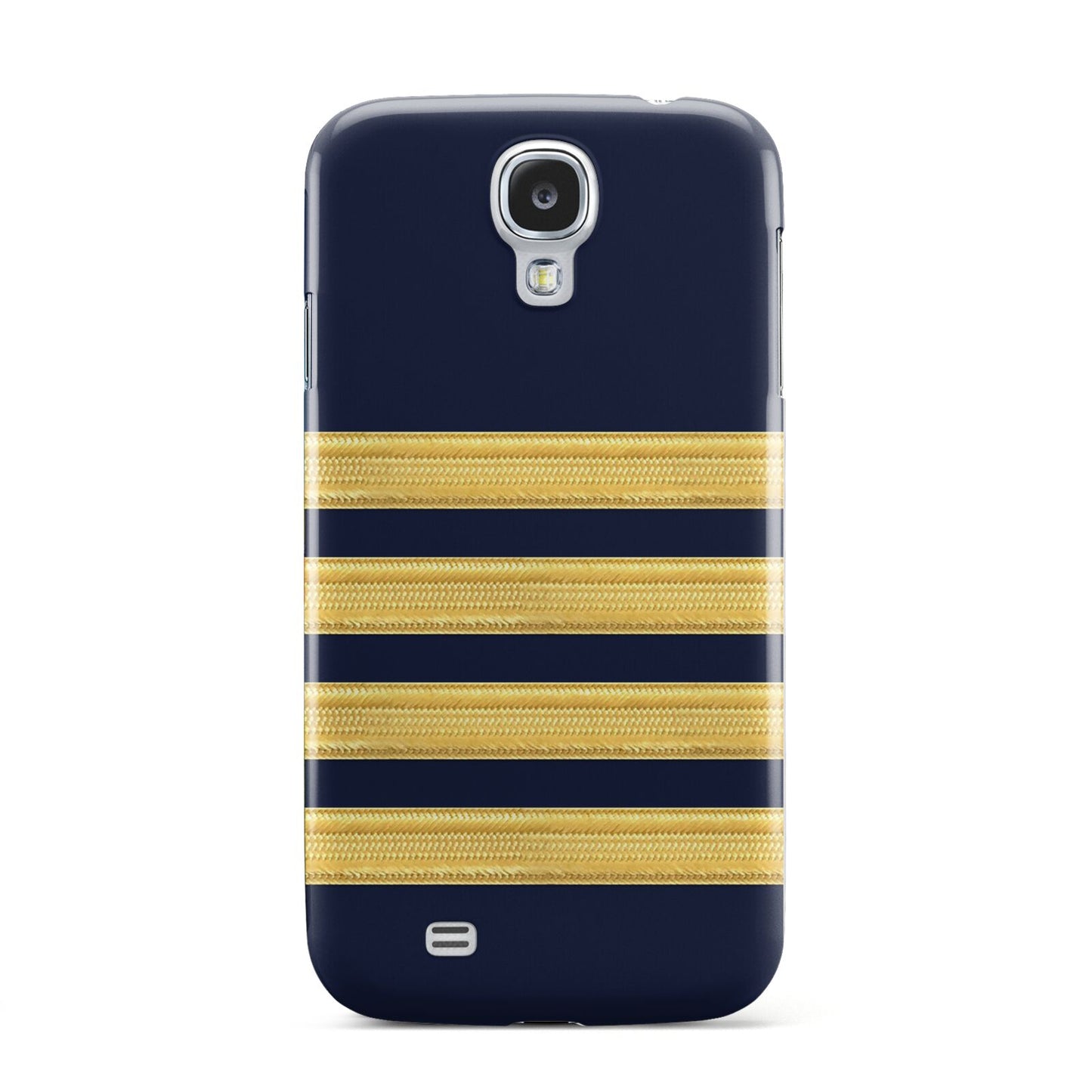 Navy and Gold Pilot Stripes Samsung Galaxy S4 Case