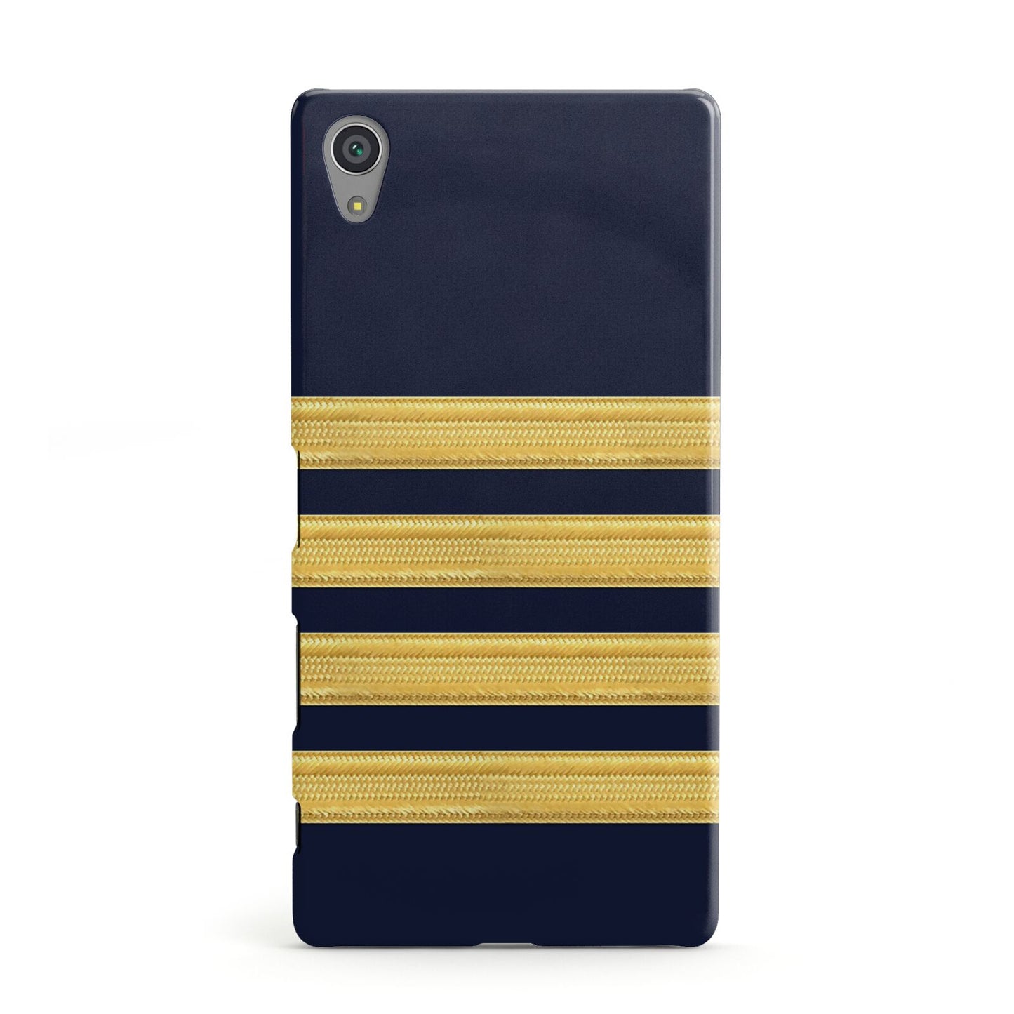 Navy and Gold Pilot Stripes Sony Xperia Case