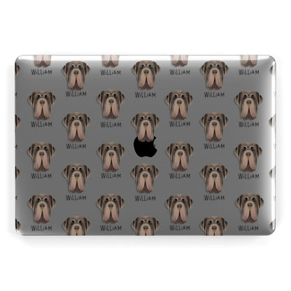 Neapolitan Mastiff Icon with Name Apple MacBook Case