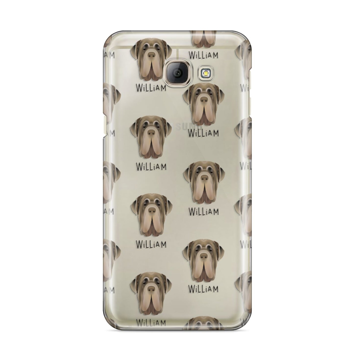 Neapolitan Mastiff Icon with Name Samsung Galaxy A8 2016 Case