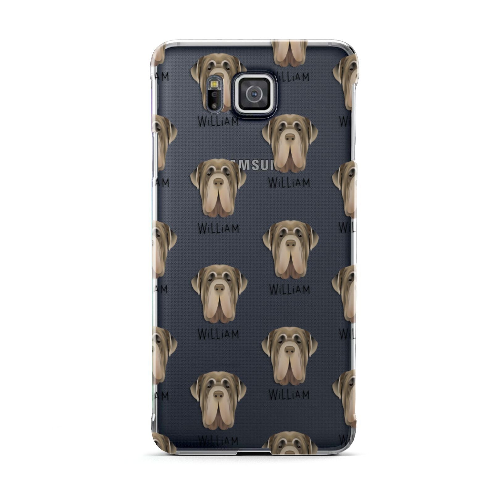 Neapolitan Mastiff Icon with Name Samsung Galaxy Alpha Case