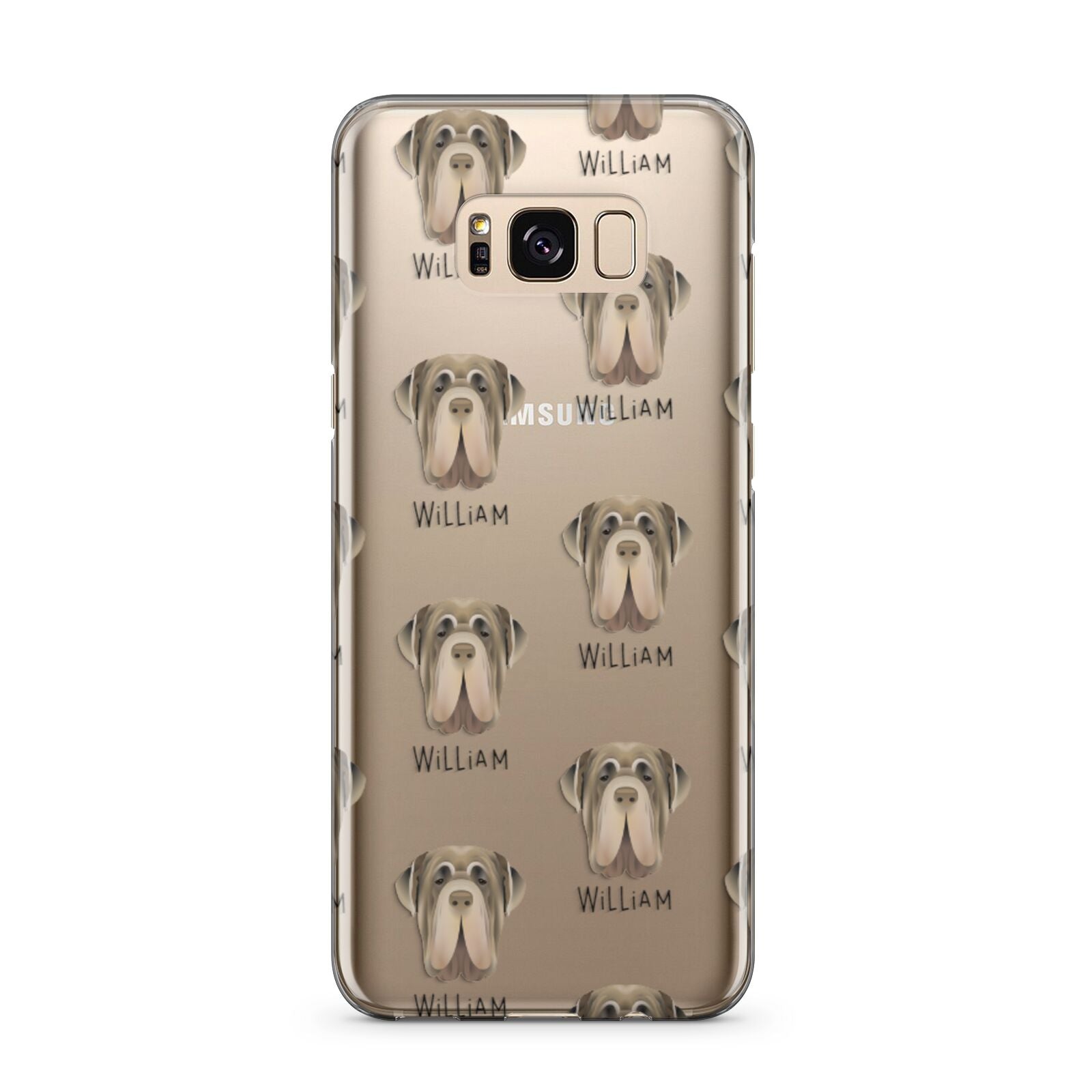 Neapolitan Mastiff Icon with Name Samsung Galaxy S8 Plus Case