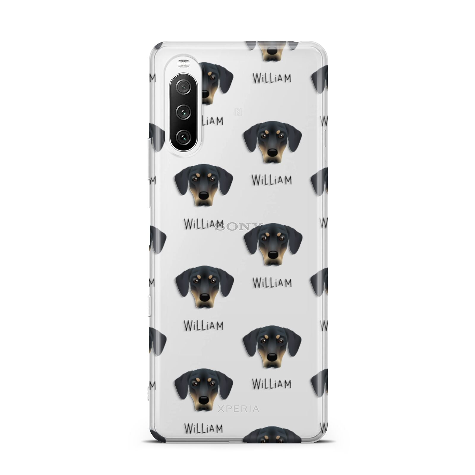 New Zealand Huntaway Icon with Name Sony Xperia 10 III Case