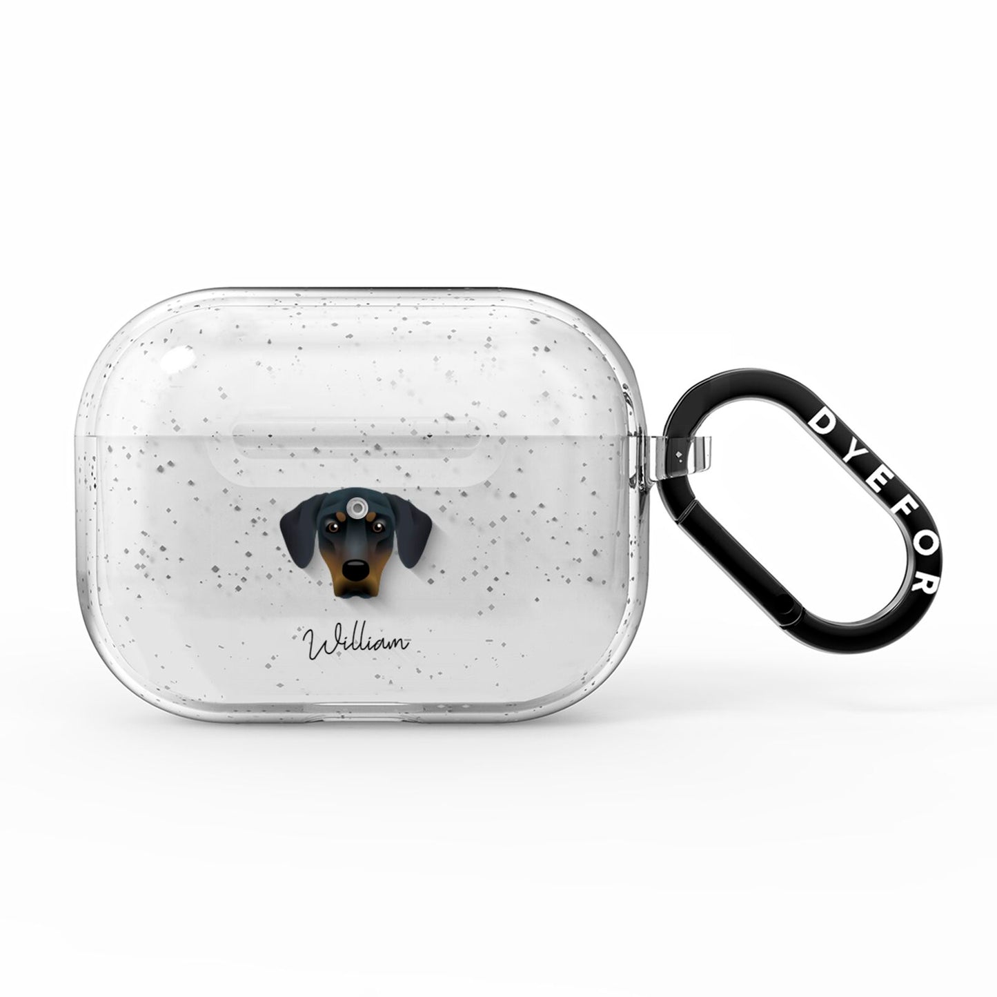 New Zealand Huntaway Personalised AirPods Pro Glitter Case