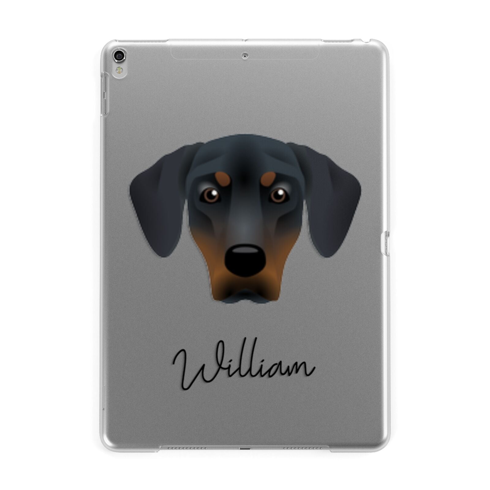 New Zealand Huntaway Personalised Apple iPad Silver Case