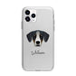 New Zealand Huntaway Personalised Apple iPhone 11 Pro in Silver with Bumper Case