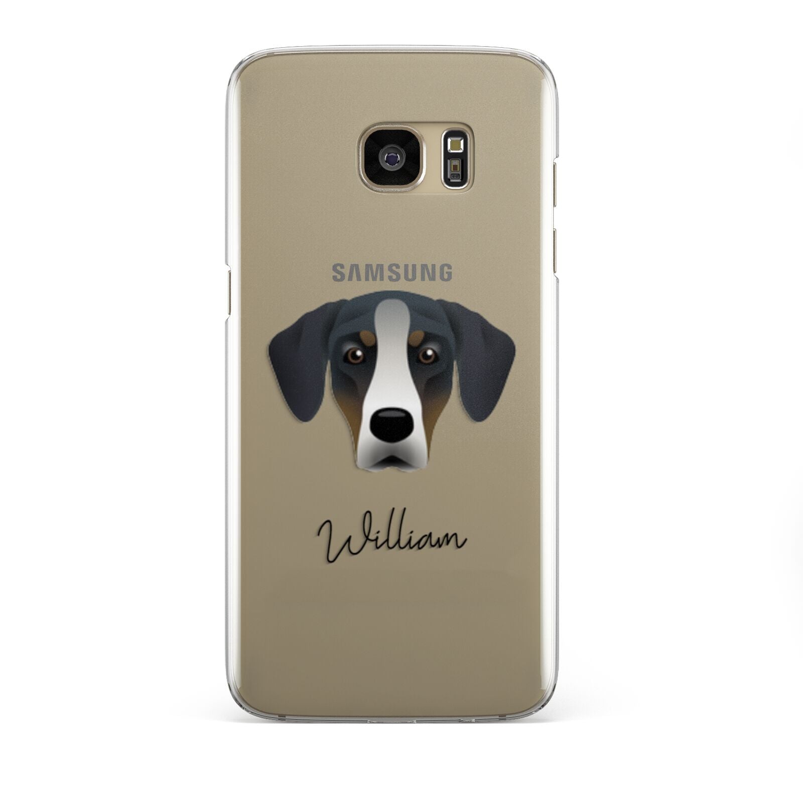 New Zealand Huntaway Personalised Samsung Galaxy S7 Edge Case