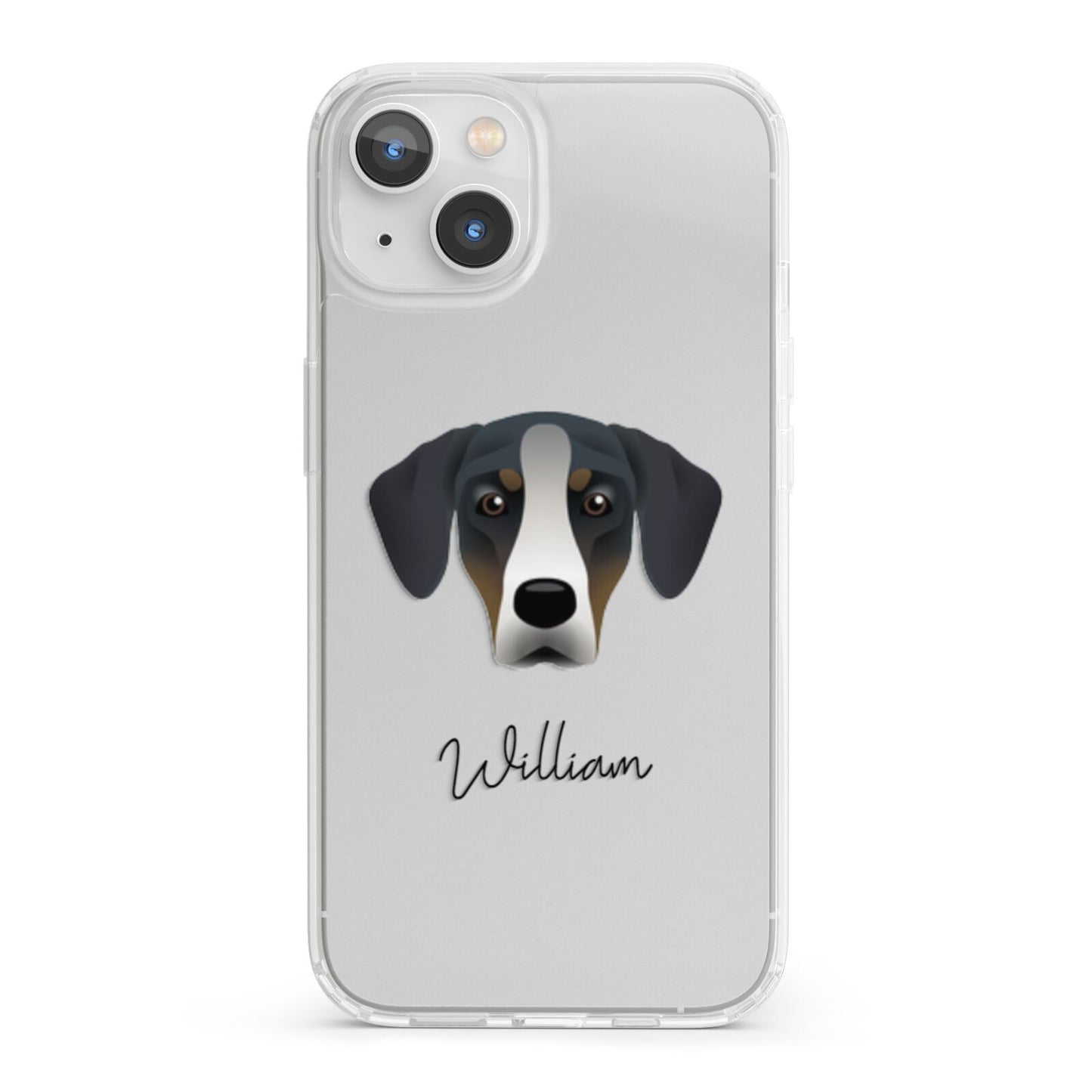 New Zealand Huntaway Personalised iPhone 13 Clear Bumper Case