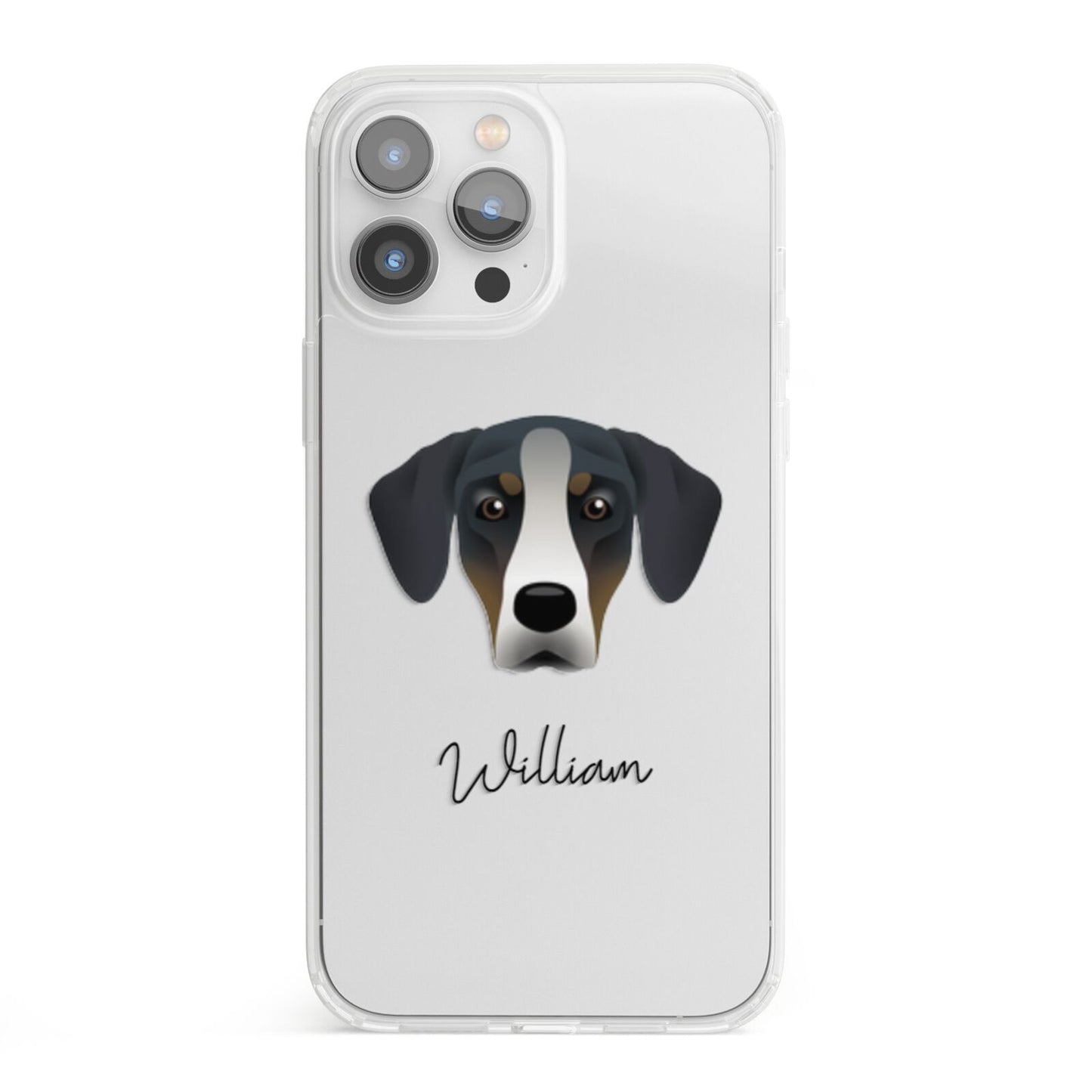 New Zealand Huntaway Personalised iPhone 13 Pro Max Clear Bumper Case