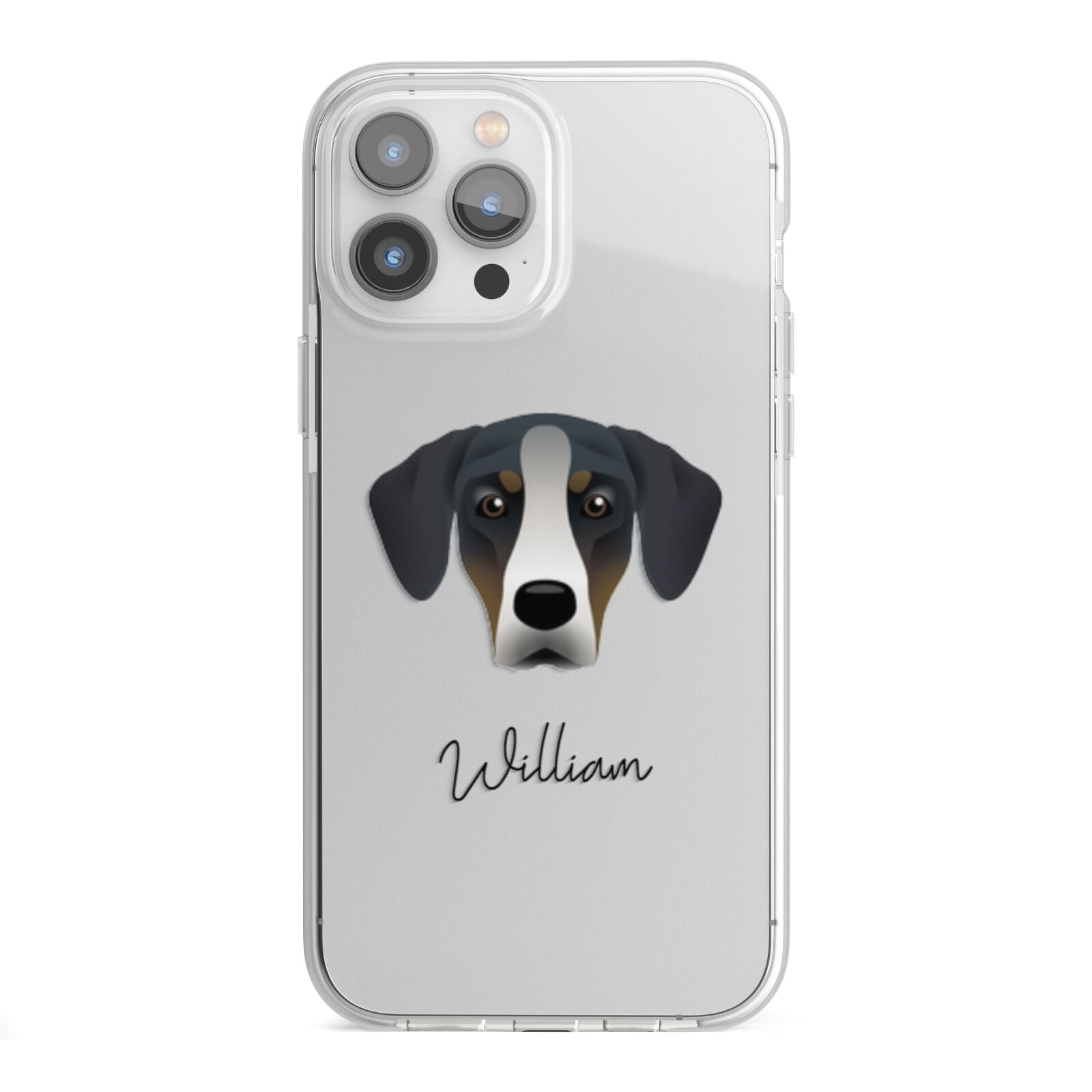New Zealand Huntaway Personalised iPhone 13 Pro Max TPU Impact Case with White Edges