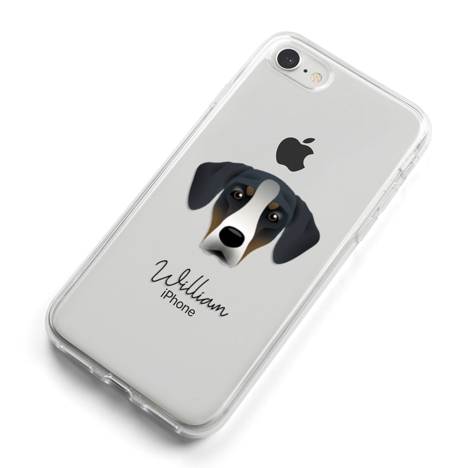 New Zealand Huntaway Personalised iPhone 8 Bumper Case on Silver iPhone Alternative Image