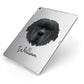 Newfoundland Personalised Apple iPad Case on Silver iPad Side View