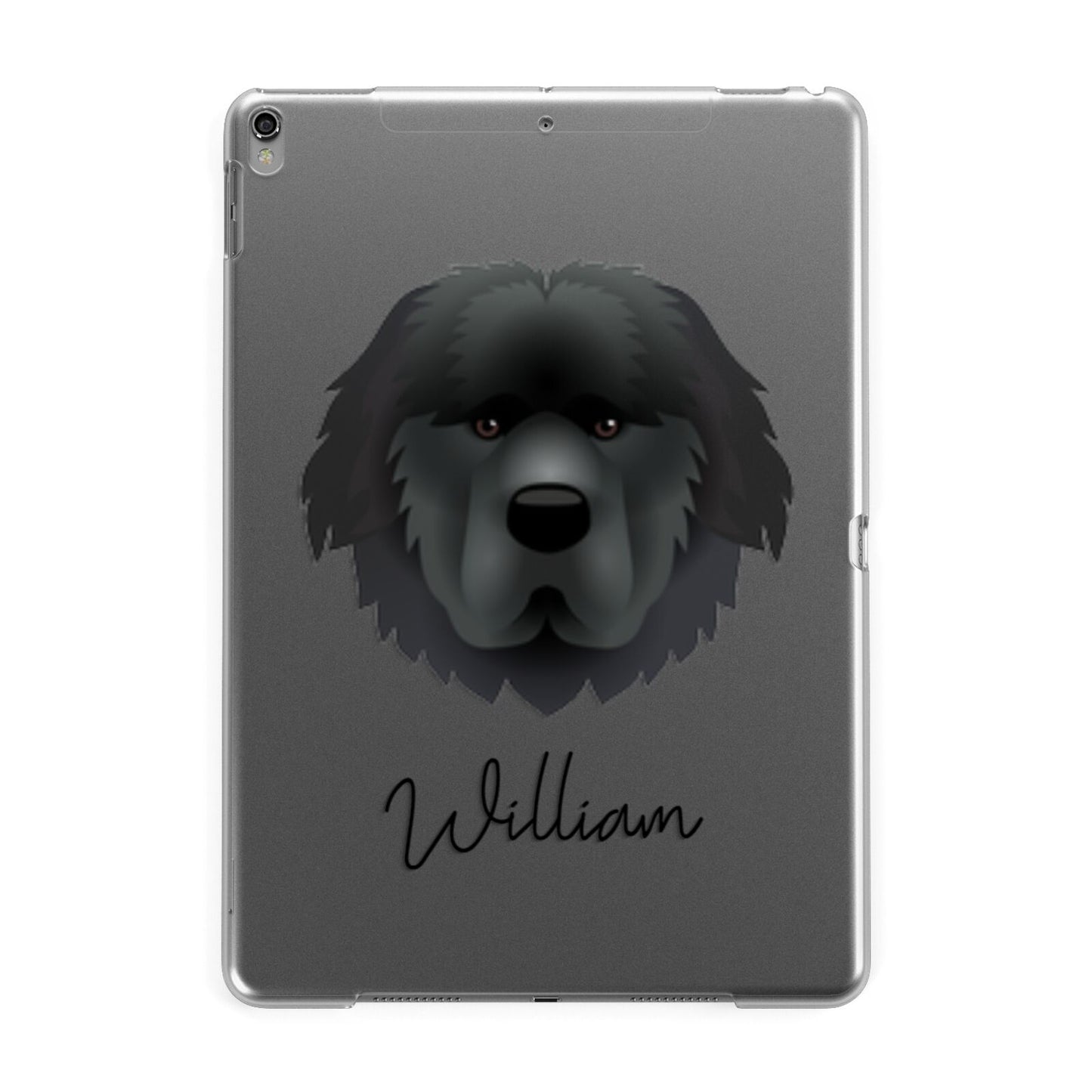 Newfoundland Personalised Apple iPad Grey Case