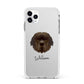 Newfoundland Personalised Apple iPhone 11 Pro Max in Silver with White Impact Case