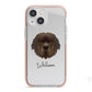 Newfoundland Personalised iPhone 13 Mini TPU Impact Case with Pink Edges