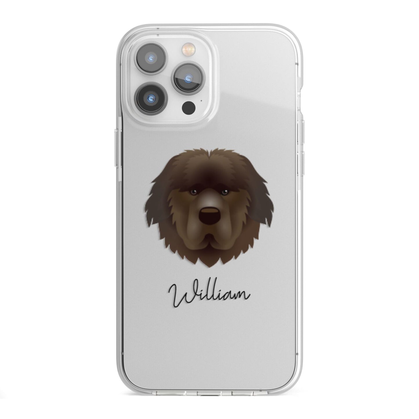 Newfoundland Personalised iPhone 13 Pro Max TPU Impact Case with White Edges