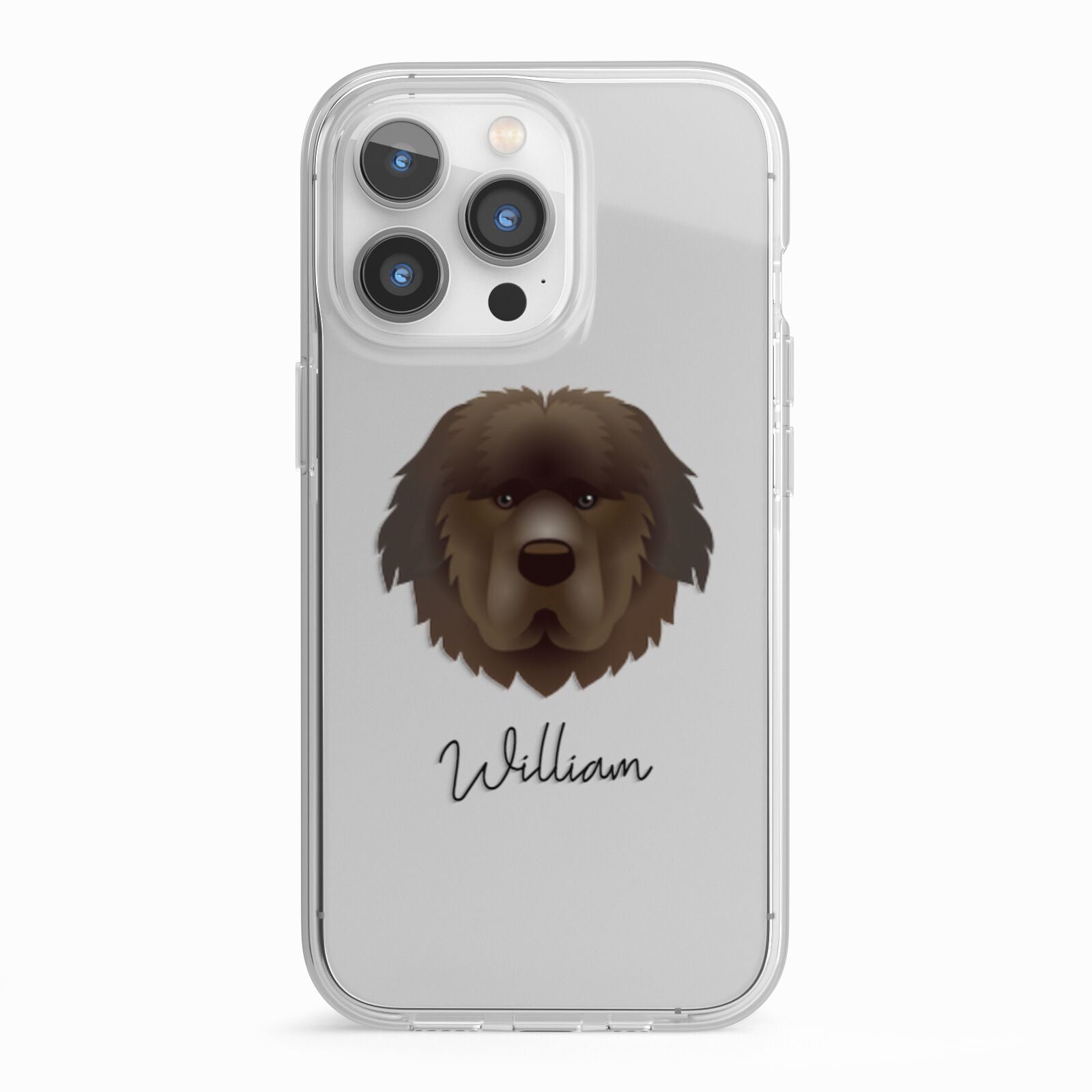 Newfoundland Personalised iPhone 13 Pro TPU Impact Case with White Edges