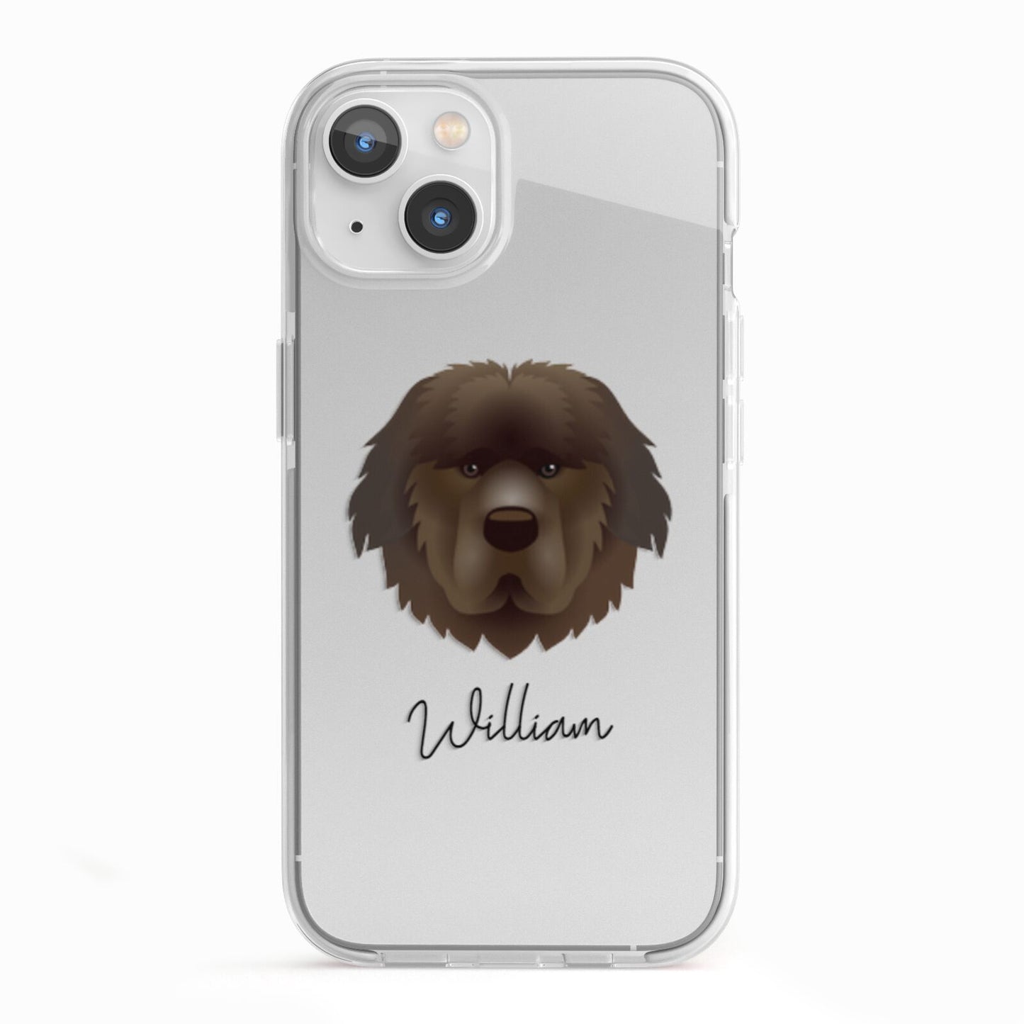 Newfoundland Personalised iPhone 13 TPU Impact Case with White Edges